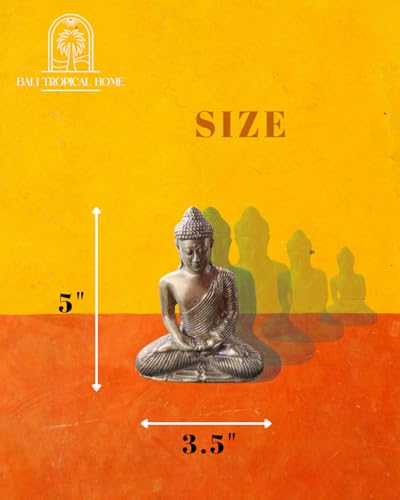 Bali Tranquility Buddha - Bronze Figurine for Calm & Clarity Perfect for Soothing and Calming Home Decor or Office Décor