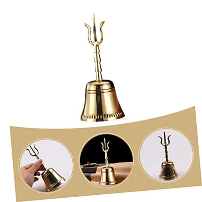 Copper Buddha Bell Handcrafted Decorative Meditation Bell for Yoga and Feng Shui Home Decor Smooth Edges Polished Finish for Rituals and Mindfulness Practices