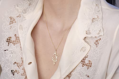 Handmade Breathe Necklace - 925 Sterling Silver Breathe Necklace - Yoga Jewelry - Yoga Necklace - Necklace For Women - Gift For Women - color: Silver