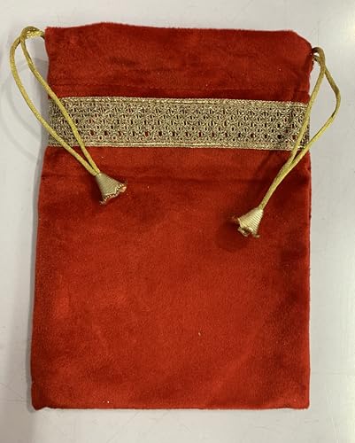 SMMS Spiritual Velvet Table Cloth Altar Tarot Spread (Red, Medium- 61cm*61cm/ 24inch*24inch) - color: Red, size: Medium- 61cm*61cm/ 24inch*24inch