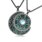 Yin Yang Necklaces for Women Men 925 Sterling Silver Pendant Necklace Yin Yang Jewelry for Women Men Couples - style: Sun Moon #6