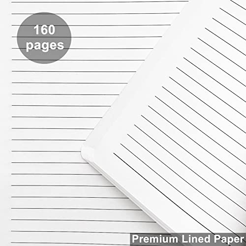 Notebook Journal, College Ruled Notebook Lined A5 160 Pages,Hard Cover Journals for Writing, Notebooks for Work Office School Women Men,5.7 inches x 8.4 inches(Meat Pink) - color: Meat Pink