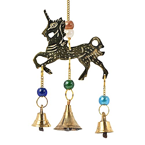 Incense Garden Windchime Brass - 8 Inches Length (Unicorn) - color: Unicorn