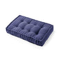 DormCo Rainha - Ultra Thick Tufted Floor Pillow - Navy Blue - color: Navy Blue