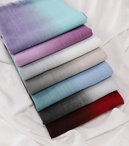 Women's Cotton Scarves Lady Light Soft Fashion Solid Scarf Wrap Shawl - color: 1 # Black and White