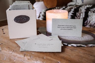 Sugarboo Top 50 365 Gathered Thoughts Paper Card Pack - Handcrafted Affirmation Cards for Daily Inspiration, Motivation, and Positivity - style: Top 50 Gathered Thoughts Paper