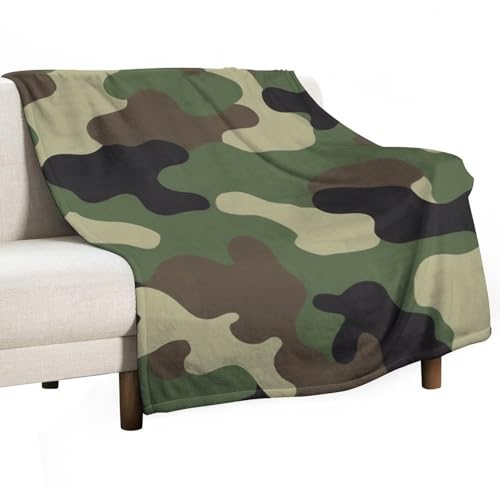 Soft All Seasons Blanket, Soft Cozy Flannel Blanket, Fashion Room Decor Sofa Couch Cover Cool Camo Military Camouflage - color: Color63, size: 30"x40"