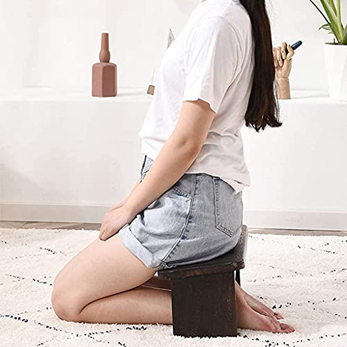 Benches Meditation Chair Folding Meditation Bench, Solid Wood Seiza Bench Kneeling Stool - Ideal for Vipassana and Transcendental Meditation, 40x20x16cm