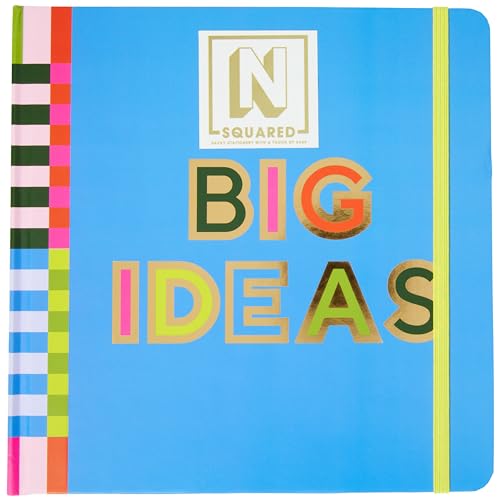 C.R. Gibson J3N1S-25650 Signature N Squared Big Ideas 3-in-1 Blank, Dot Grid, and Lined Journal with 480 Pages, 8.5" x 8.5", Multicolor - style: Big Ideas