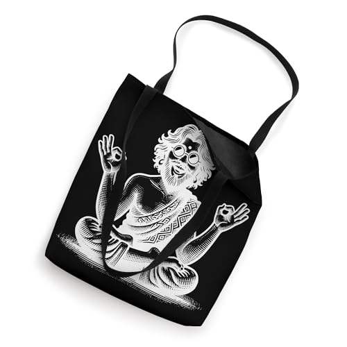 Meditate And Elevate Meditating Figure With Glasses Tote Bag