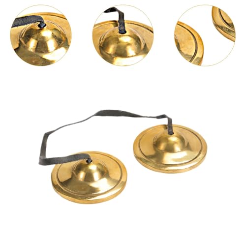 Tingsha Cymbals Tibetan Meditation Bells 6.5cm Yoga Awakening Bells Meditation Chime Bells for Sound Therapy- D
