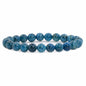 Justinstones Gem Semi Precious Gemstone 8mm Round Beads Stretch Bracelet 7 Inch Unisex - color: Apatite