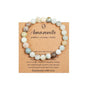 Pingyongchang Stress Relief Anxiety Yoga Bracelet,Crystal Stone Mantra Bracelets for Women Natural Beaded birthday Gifts Inspirational Bracelet for Men - color: Amazonite