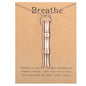 COTATI Anxiety Breathing Necklace Breathe Easy Mindfulness Necklace Stainless Steel Pendant for Women Men Natural Calm & Stress Relief - color: Rose Gold-bamboo