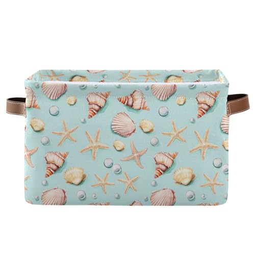 Wamika Citrus Lily Flowers Storage Basket with Waterproof Liner and PU Handles Orange Turquoise Storage Bins Boxes 14.2" Collapsible Decorative Organizer Baskets for Bedroom Closet Office 1 Pack - color: Citrus, size: 1 Pack