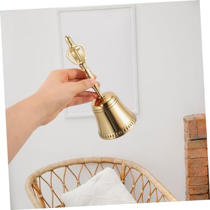 SUPVOX Hand Bell Elegant Copper Buddhism Instrument for Meditation and Home Four-sided Design Inspires and Tranquility for Buddhist Spaces and Spiritual Practices