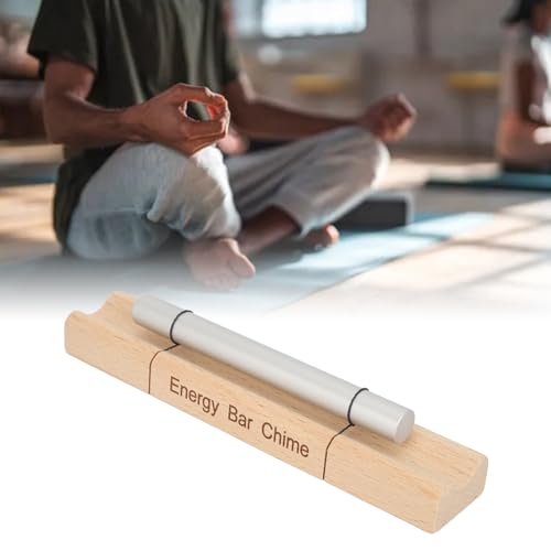 Mindfulness Meditation Chime Bell, Aluminum Alloy and Cherry Wood Hand Bell for Relaxation, Yoga, and Mindful Practices(B) - size: B