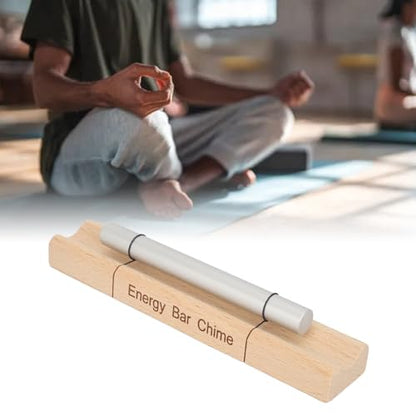 Mindfulness Meditation Chime Bell, Aluminum Alloy and Cherry Wood Hand Bell for Relaxation, Yoga, and Mindful Practices(B) - size: B