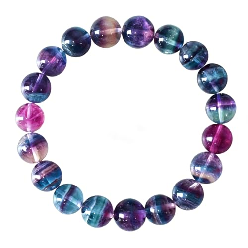 Single-pack of pure gemstone bracelets… - color: Fluorite-10MM