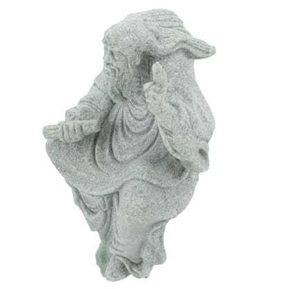 TOYANDONA Decorative Buddha Figurine for Zen Gardens Sandstone Monk Statue for Fish Tanks Bonsai Landscape Ornament Tranquil Outdoor Decor Sandstone Craft