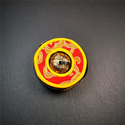 Tibetan Tingsha Bell Set - Tibetan Cymbals - for Sound Healing, Yoga, Meditation, and Mindfulness,Handmade in Nepal,Made of Brass,Dragon Pattern,6.5cm/2.6 inch - color: 1-Brass-Dragon-6.5cm