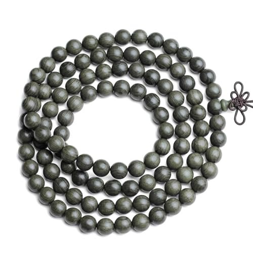 Zen Dear Unisex Burried Ebony Prayer Beads Buddha Buddhist Prayer Beads Meditation Mala Necklace Bracelet - style: 06mm 108 Beads