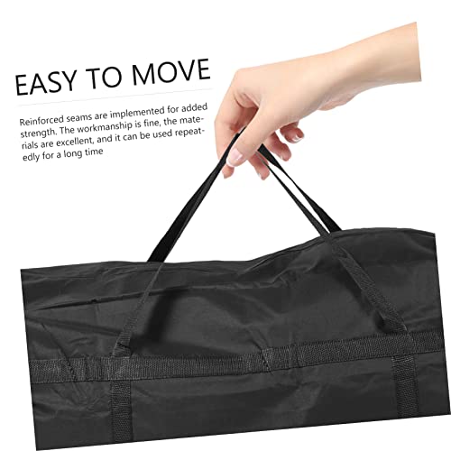 Large Capacity Clothes Storage Bag Tote Bag for Travel Moving House Packing Bag - color: Black