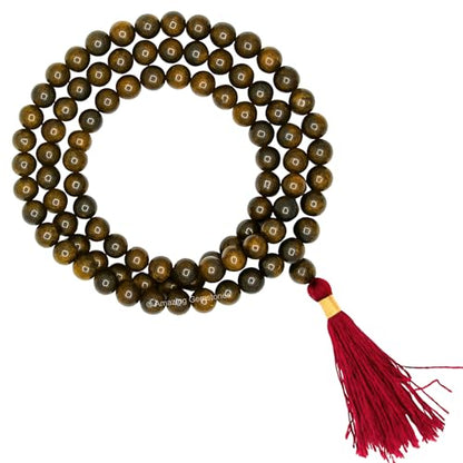 Amazing Gemstone Bronzite Mala Beads - 108 Prayer Beads for Meditation and Mindfulness Practice, Handcrafted Mala Beads with Natural Gemstones for Spiritual Healing and Relaxation (Plain) - color: Bronzite, style: Plain