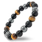 Conscious Items Protection Bracelets for Women & Men, Healing Crystal Bracelet with Natural Stones for Energy Shielding, Grounding, Stress, & Negative Energy Protection - style: The Triple Protection Bracelet