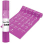 NewMe Fitness Yoga Mat for Women and Men - Large, 5mm Thick, 68 Inch Long, Non Slip Exercise Mats w/ 70 Printed Yoga Poses for Pilates, Workout and Stretching - Home and Gym Essentials - color: Purple