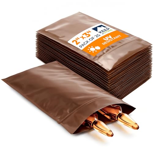 2"x 3" UV Protective Amber Zip Bags, Pack of 25 - Resealable Light-Blocking Plastic Bags for Packaging Light-Sensitive Products, Heavy Duty 3 mil Thick, Moisture Resistant Storage - size: 2"W x 3"L, style: Pack of 25