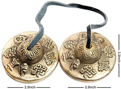 Tingsha Cymbals Bells Meditation Mindfulness Chime for Chakra Healing Spiritual Dharma Gifts Handcrafted