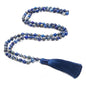 8mm Natural Stone 108 Mala Beads Necklace for Men and Women - color: Lapis Lazuli