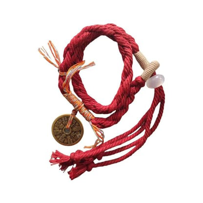 Blessed Tibetan Handmade Lucky Bracelet: Adjustable Red String Bracelet for Protection, Kabbalah Friendship, Perfect Couples and Best Friend Bracelet, Bracelets for Mens Womens Amulet Gifts