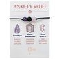 BOHO GARDEN Healing Bead Bracelets - Spiritual Crystal Beaded Bracelet - Made of 3 Real & Natural Gemstones, Adjustable 3-9.7” Black Rope - Gem Stones Jewelry for Men, Women, Teens (13+) - 8mm Bead - color: AnxietyRelief