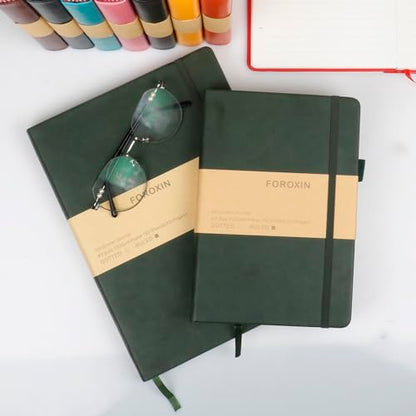 Lined Journal Notebook, (Dark Greed), 320 Pages, Medium 5.7 inches x 8.3 inches - 100 gsm Thick Paper, Hardcover