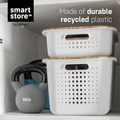 SmartStore - Bamboo Lid for Basket Recycled Storage Box - style: Bamboo Lid