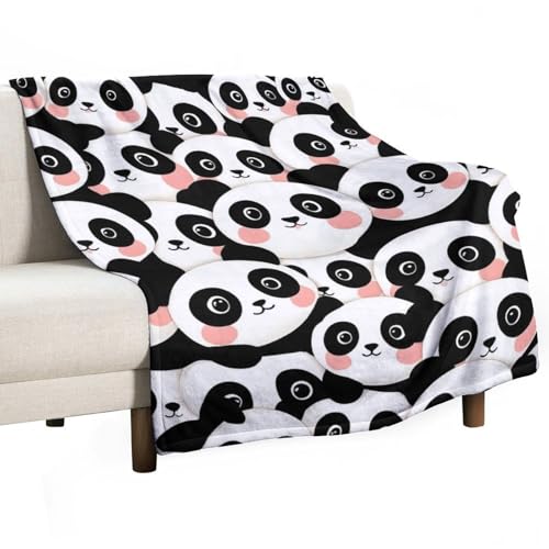 Women's Soft Winter Warm Blanket, Fashion Cozy Flannel Blanket, Cute Cartoon Pandas Room Decor Sofa Couch Cover - color: Color286, size: 30"x40"