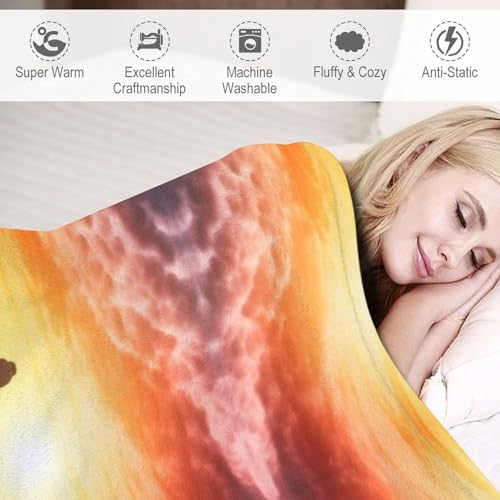 Fleece Blanket Yoga Meditation Printed Super Soft Flannel Adult Comfort Blanket Washable Lightweight Blanket for Sofa Bed Office 50x70 Inch