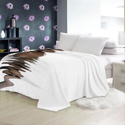 Fleece Blanket Twin 60"x80" Pebble Meditation Throw Blankets for Couch Bed Cozy Soft Warm Lightweight Sofa Blanket, Fleece Blanket Decorative Flannel Blanket