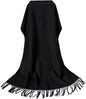 Rodaruus Women's Scarf Solid Color Shawl and Wrap. Super Soft Warm Long Large Scarf Pashmina with Cashmere Feel - color: Black
