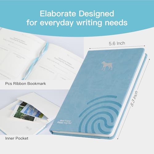 Comix Lined Journal Notebook for Women Men, Guided Daily Journal