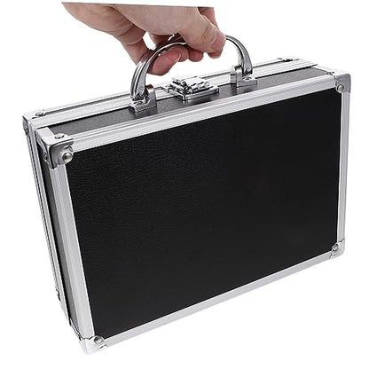 TOYANDONA Multifunctional Briefcase Portable Tool Case for Men Large Capacity Hard Shell Storage Box with Safety Clasp and Ergonomic Handle for Secure Instrument and Accessory Carrying