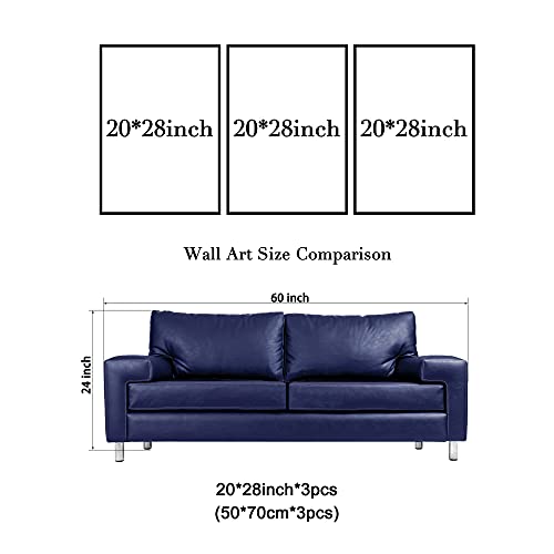 Wieco Art Extra Large The Cloud Tree Modern Gallery Wrapped Giclee Canvas Print Artwork Abstract Landscape 3 panels Pictures on Canvas Wall Art Ready to Hang for Living Room Kitchen Home Decor XL - size: 20x28inchx3pcs