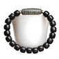 Zen Dear Unisex Natural Ebony Wood Buddhist Prayer Bead Necklace Bracelet Tibetan Prayer Mala Beaded Black - style: 7mmx8mm 19barrel beads