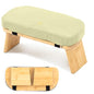 Meditation Bench, Bamboo Meditation Stool, Folding Kneeling Meditation Bench, Seiza Prayer Bench (Beige) - color: Beige