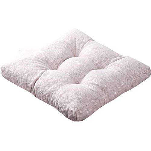 FANCY PUMPKIN Comfortable Cotton Square Chair Cushion Thicken Seat Cushion Floor Pillow, A - color: Dark Grey-01