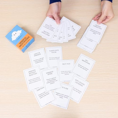 Mindfulness, Meditation & Coping Cards Personal Growth Bundle (3 Deck Set for Daily Mindfulness, Stress Relief & Emotional Resilience)