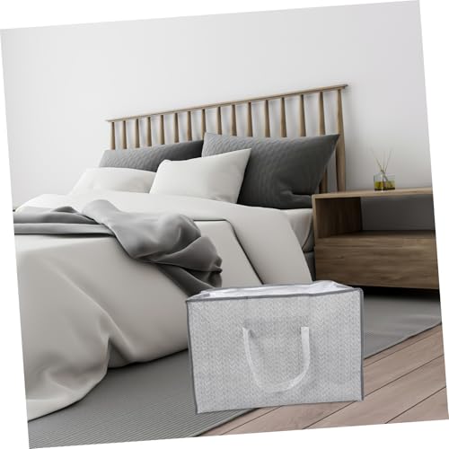 Mobestech Multi Functional Storage Bag for Home Large Non Woven Organizer for Clothes Quilts and Pillows Versatile Folding Design for Closet Travel Luggage Pouch