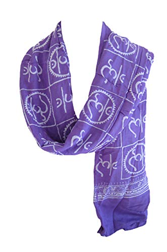 OMA® Om Sign Prayer Meditation Yoga Shawl Large Scarf - XL SIZE